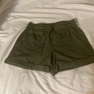 Army green light weight shorts size XS-S: will fit 2-4 elastic waistband.